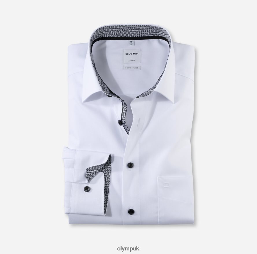 Clothing OLYMP Luxor Comfort Fit, Business Shirt, New Kent, Anthracite NZ22L1539