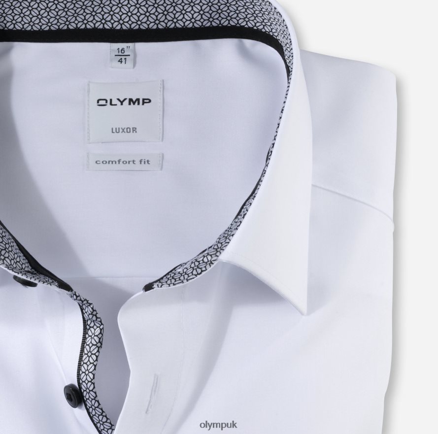 Clothing OLYMP Luxor Comfort Fit, Business Shirt, New Kent, Anthracite NZ22L1539