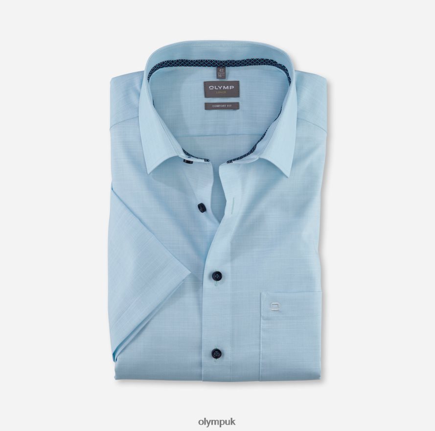 Clothing OLYMP Luxor Comfort Fit, Business Shirt, New Kent, Aqua NZ22L1630