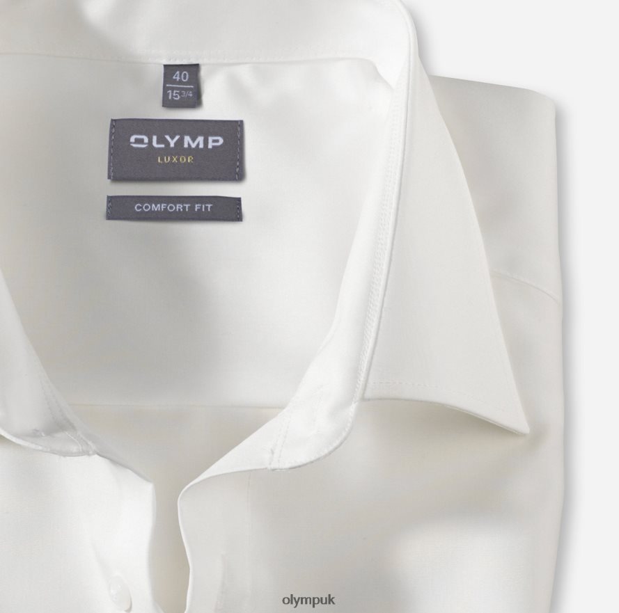 Clothing OLYMP Luxor Comfort Fit, Business Shirt, New Kent, Beige NZ22L1683