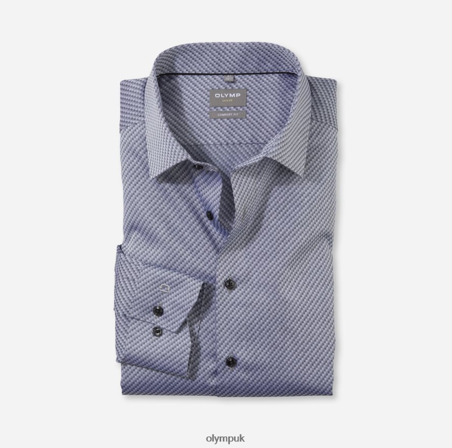 Clothing OLYMP Luxor Comfort Fit, Business Shirt, New Kent, Black NZ22L1606