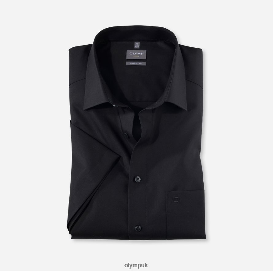 Clothing OLYMP Luxor Comfort Fit, Business Shirt, New Kent, Black NZ22L1676
