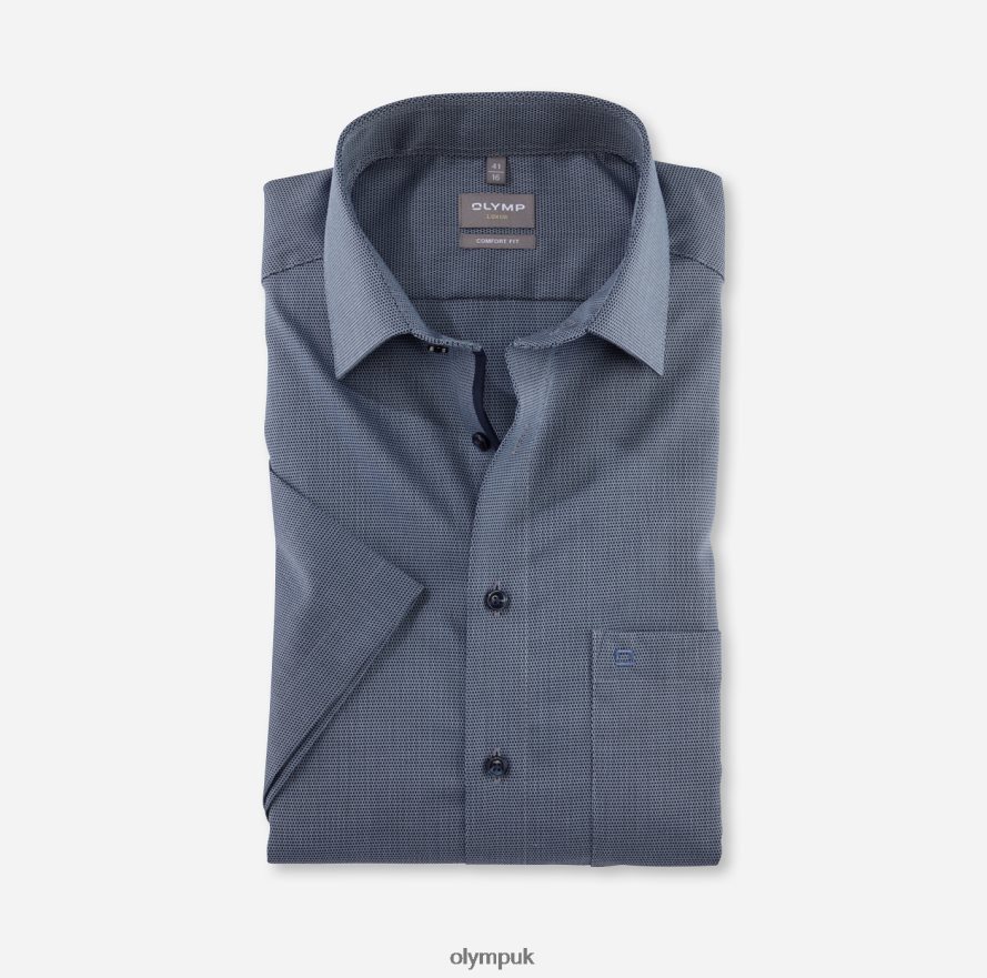 Clothing OLYMP Luxor Comfort Fit, Business Shirt, New Kent, Bleu NZ22L1493