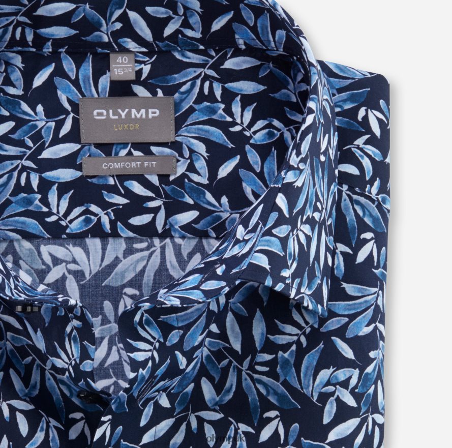 Clothing OLYMP Luxor Comfort Fit, Business Shirt, New Kent, Bleu NZ22L1508