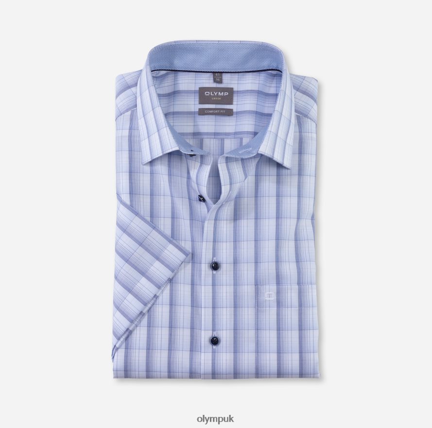 Clothing OLYMP Luxor Comfort Fit, Business Shirt, New Kent, Bleu NZ22L1560
