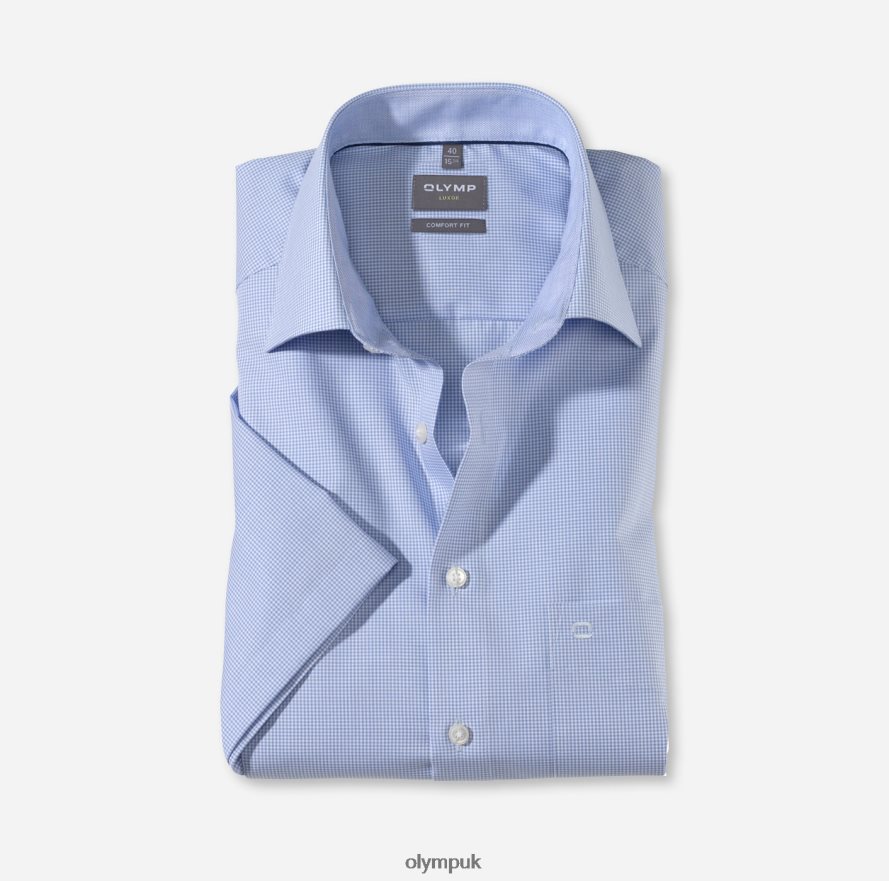 Clothing OLYMP Luxor Comfort Fit, Business Shirt, New Kent, Bleu NZ22L1562