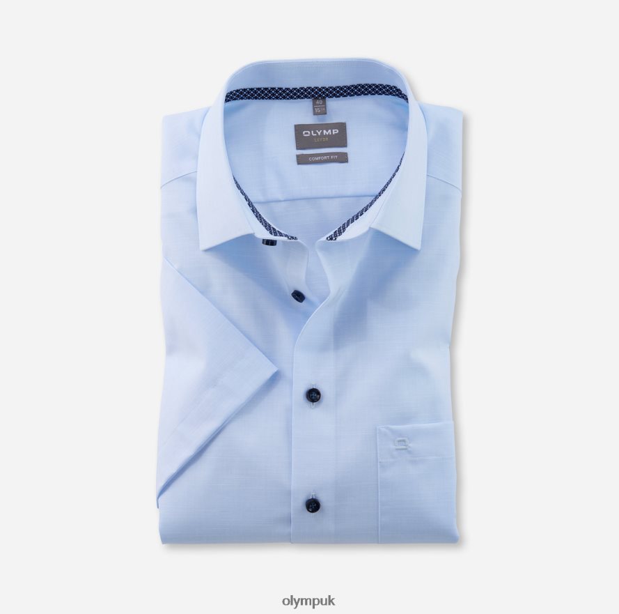 Clothing OLYMP Luxor Comfort Fit, Business Shirt, New Kent, Bleu NZ22L1626