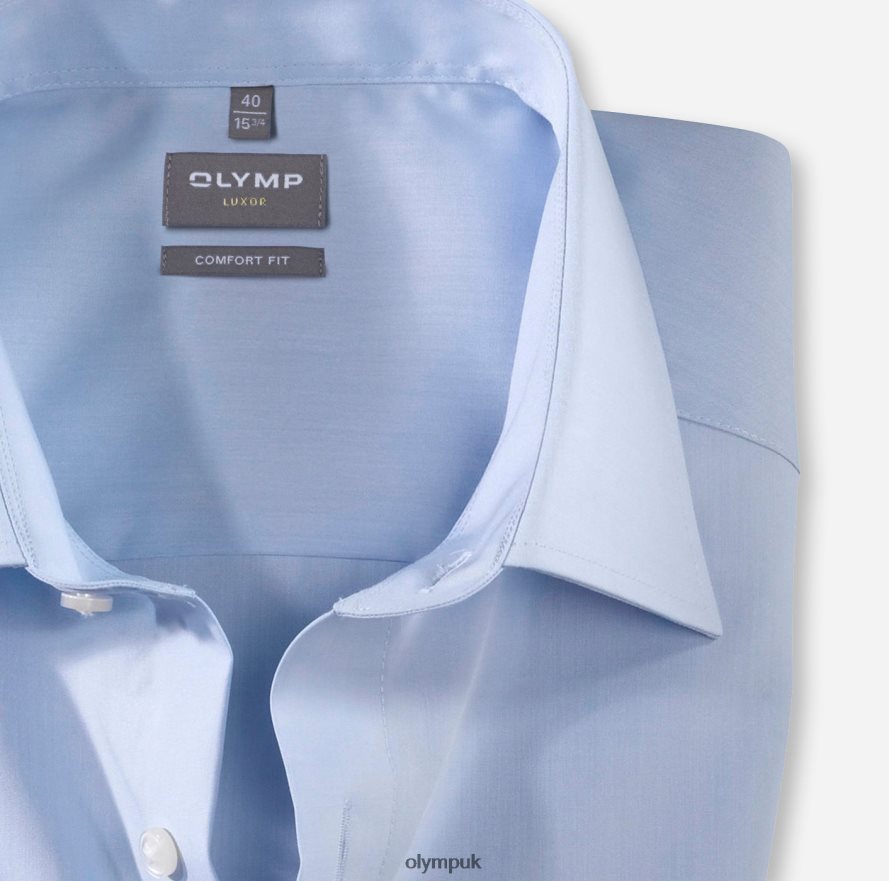 Clothing OLYMP Luxor Comfort Fit, Business Shirt, New Kent, Bleu NZ22L1688