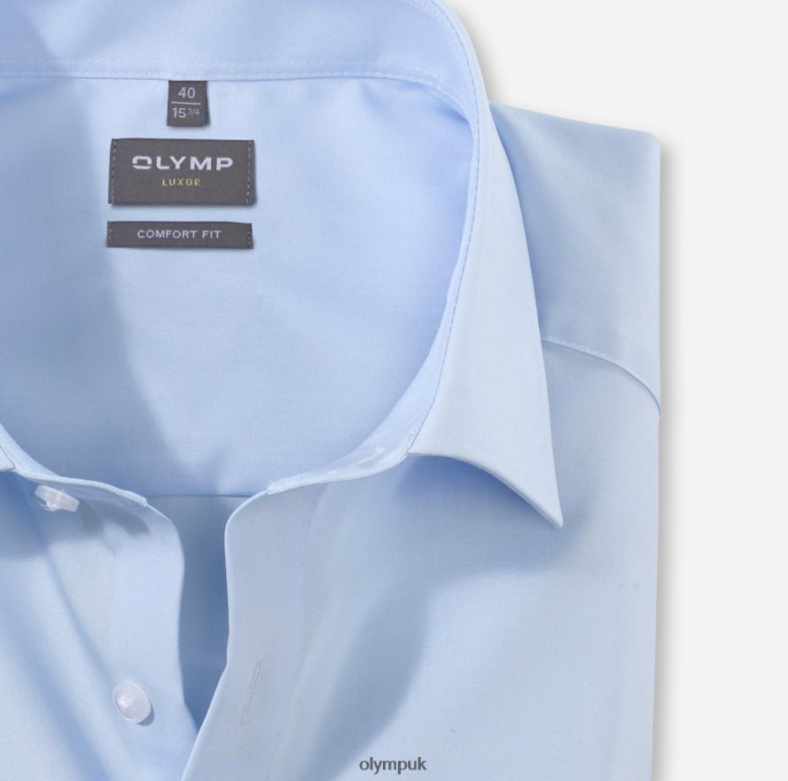 Clothing OLYMP Luxor Comfort Fit, Business Shirt, New Kent, Blue NZ22L1686