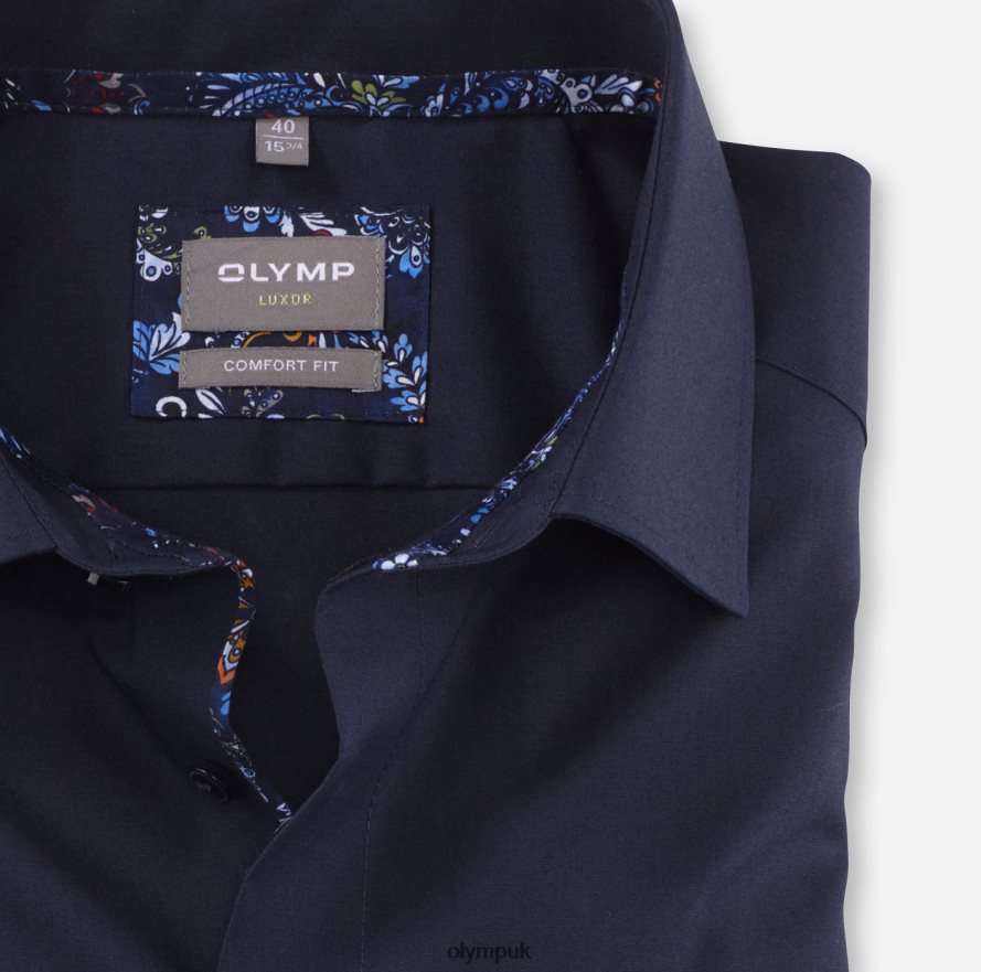 Clothing OLYMP Luxor Comfort Fit, Business Shirt, New Kent, Cobalt NZ22L1578