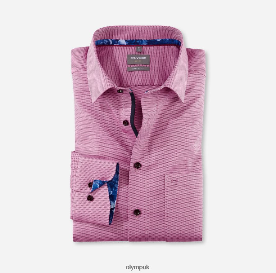 Clothing OLYMP Luxor Comfort Fit, Business Shirt, New Kent, Fuchsia NZ22L1495
