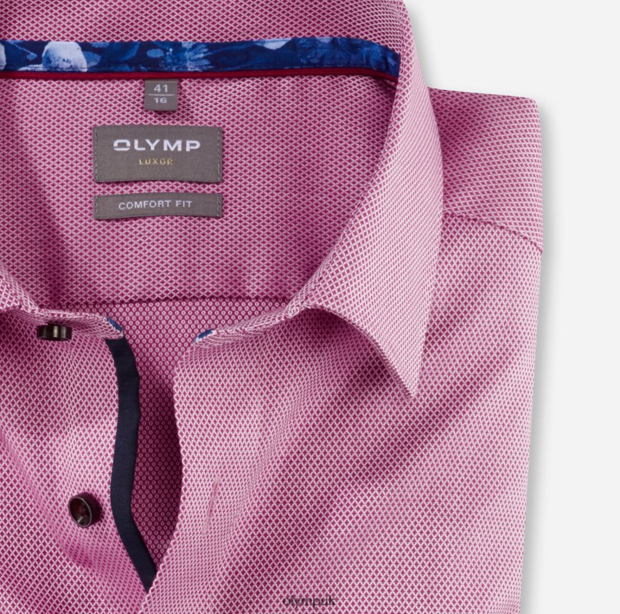 Clothing OLYMP Luxor Comfort Fit, Business Shirt, New Kent, Fuchsia NZ22L1495
