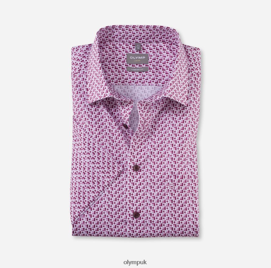 Clothing OLYMP Luxor Comfort Fit, Business Shirt, New Kent, Fuchsia NZ22L1591