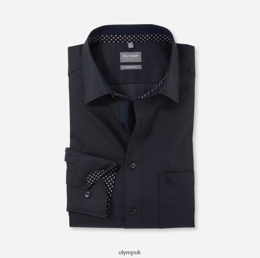 Clothing OLYMP Luxor Comfort Fit, Business Shirt, New Kent, Graphite NZ22L1598