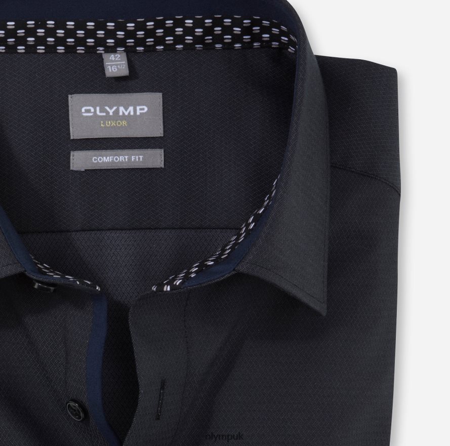 Clothing OLYMP Luxor Comfort Fit, Business Shirt, New Kent, Graphite NZ22L1598