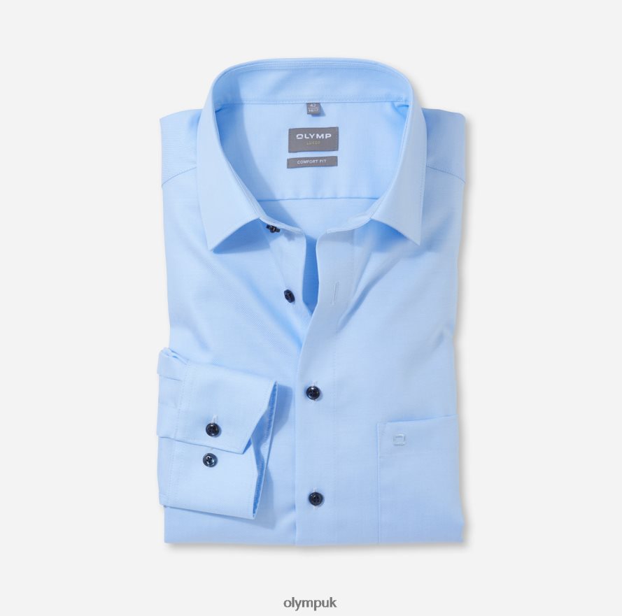 Clothing OLYMP Luxor Comfort Fit, Business Shirt, New Kent, Light Blue NZ22L1518