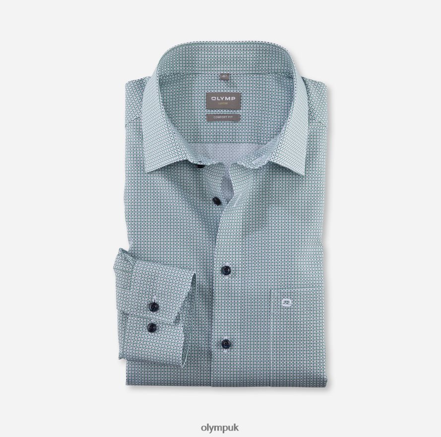 Clothing OLYMP Luxor Comfort Fit, Business Shirt, New Kent, Light Green NZ22L1573