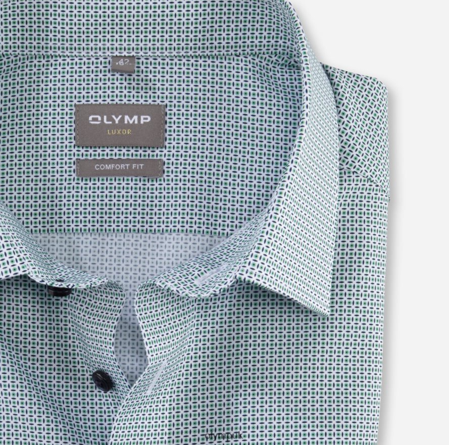 Clothing OLYMP Luxor Comfort Fit, Business Shirt, New Kent, Light Green NZ22L1573