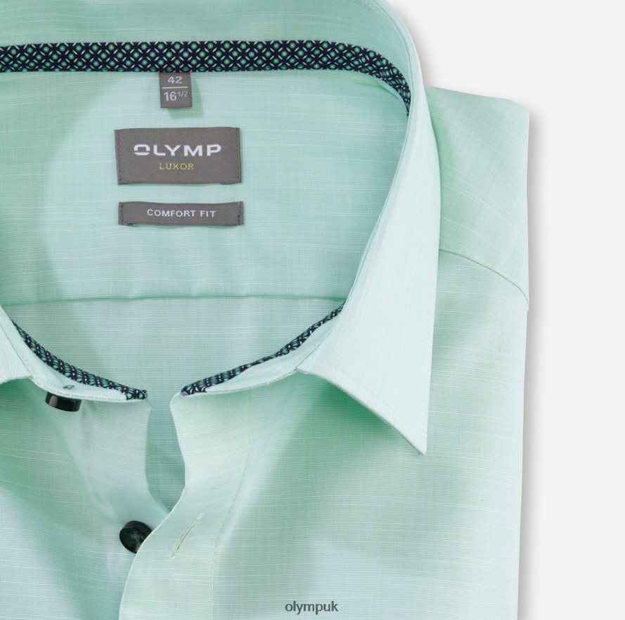 Clothing OLYMP Luxor Comfort Fit, Business Shirt, New Kent, Light Green NZ22L1628