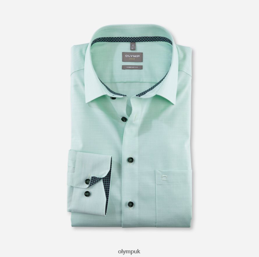 Clothing OLYMP Luxor Comfort Fit, Business Shirt, New Kent, Light Green NZ22L1644