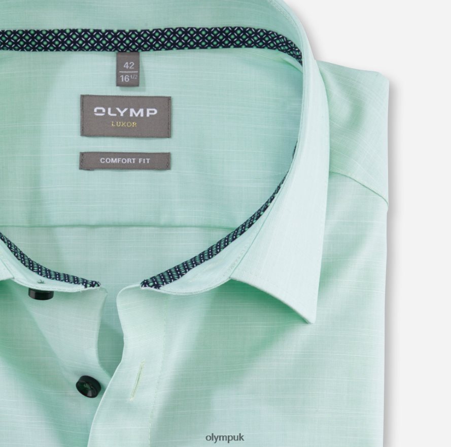 Clothing OLYMP Luxor Comfort Fit, Business Shirt, New Kent, Light Green NZ22L1644