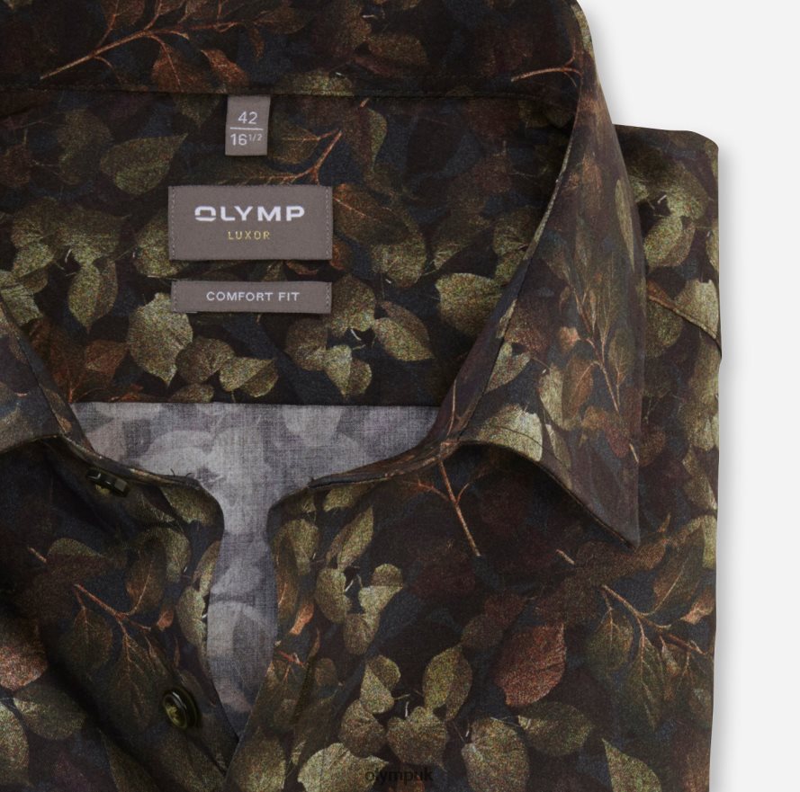 Clothing OLYMP Luxor Comfort Fit, Business Shirt, New Kent, Lime Green NZ22L1660