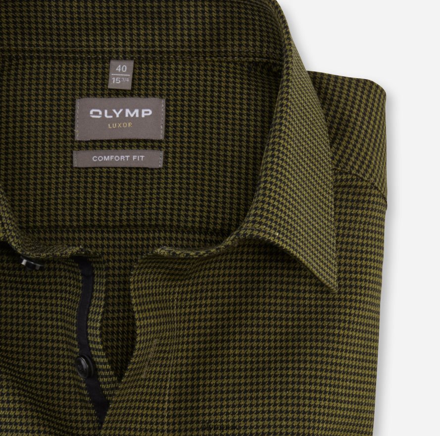 Clothing OLYMP Luxor Comfort Fit, Business Shirt, New Kent, Lime Green NZ22L1671