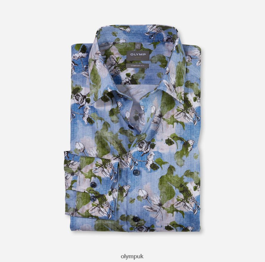 Clothing OLYMP Luxor Comfort Fit, Business Shirt, New Kent, Lime NZ22L1480