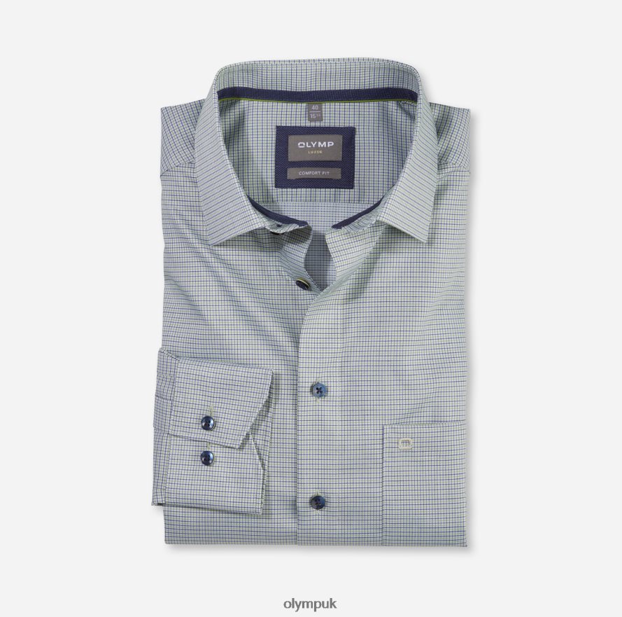 Clothing OLYMP Luxor Comfort Fit, Business Shirt, New Kent, Lime NZ22L1534