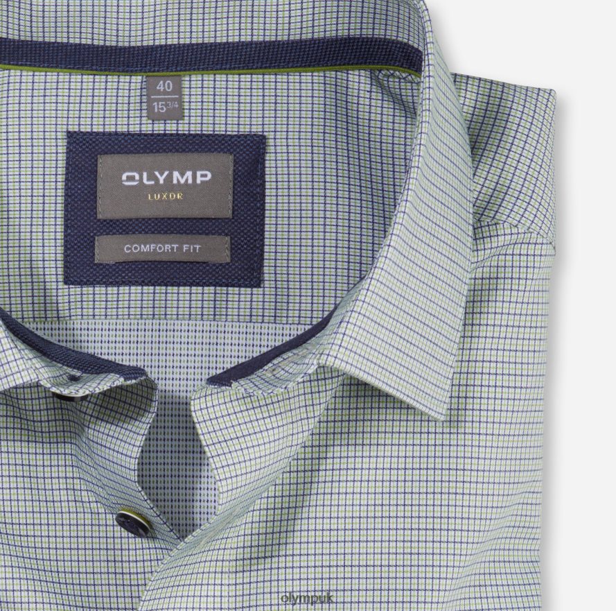 Clothing OLYMP Luxor Comfort Fit, Business Shirt, New Kent, Lime NZ22L1534
