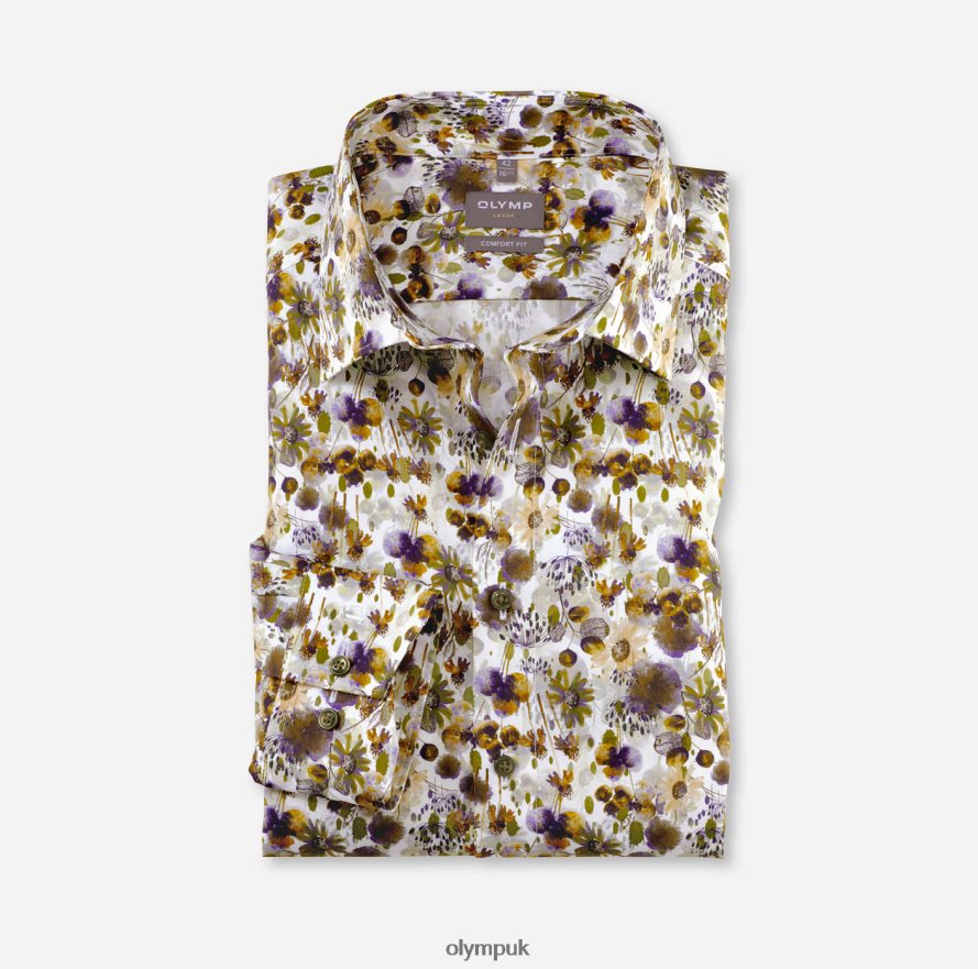 Clothing OLYMP Luxor Comfort Fit, Business Shirt, New Kent, Lime NZ22L1555