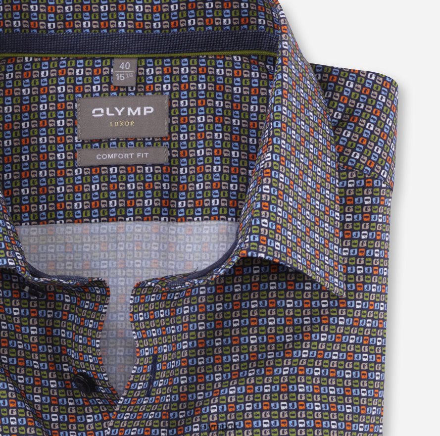 Clothing OLYMP Luxor Comfort Fit, Business Shirt, New Kent, Lime NZ22L1585