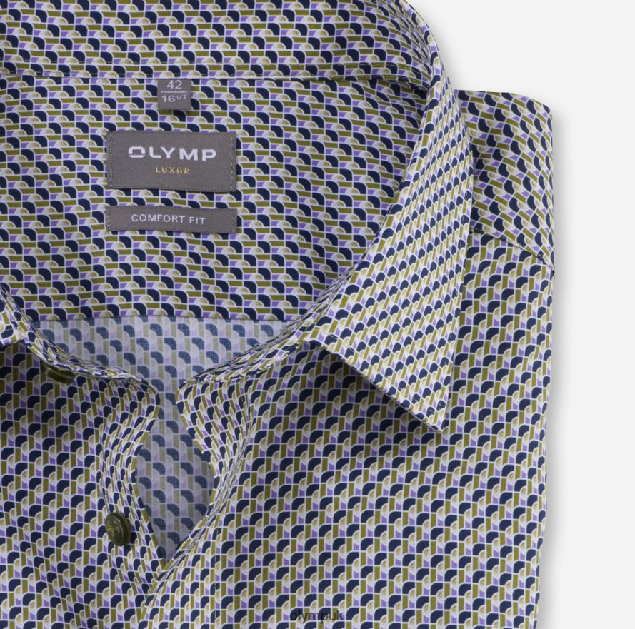 Clothing OLYMP Luxor Comfort Fit, Business Shirt, New Kent, Lime NZ22L1617