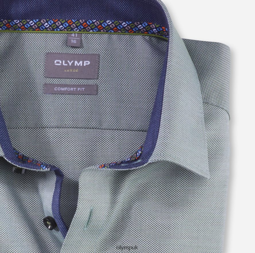 Clothing OLYMP Luxor Comfort Fit, Business Shirt, New Kent, Lime NZ22L1642