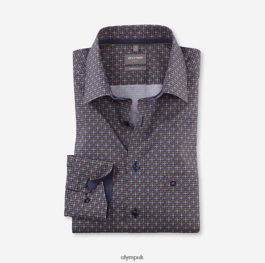 Clothing OLYMP Luxor Comfort Fit, Business Shirt, New Kent, Lime NZ22L1669