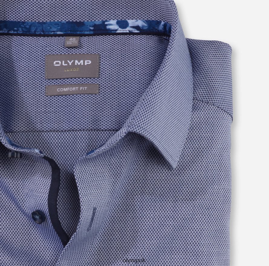 Clothing OLYMP Luxor Comfort Fit, Business Shirt, New Kent, Marine NZ22L1476