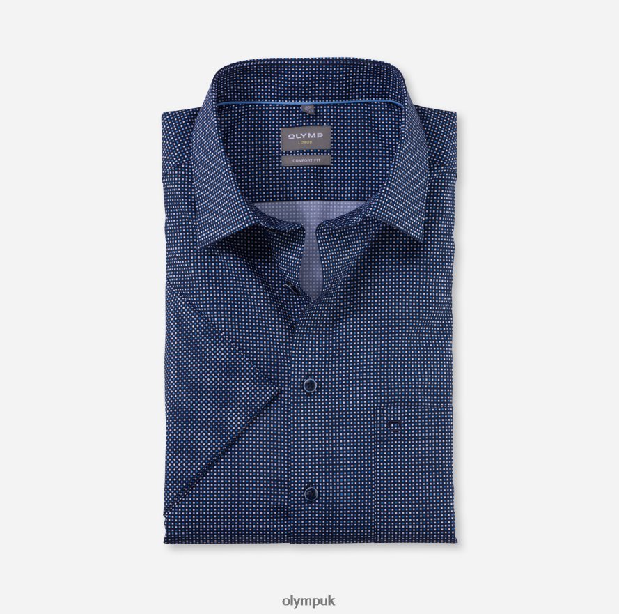 Clothing OLYMP Luxor Comfort Fit, Business Shirt, New Kent, Marine NZ22L1478