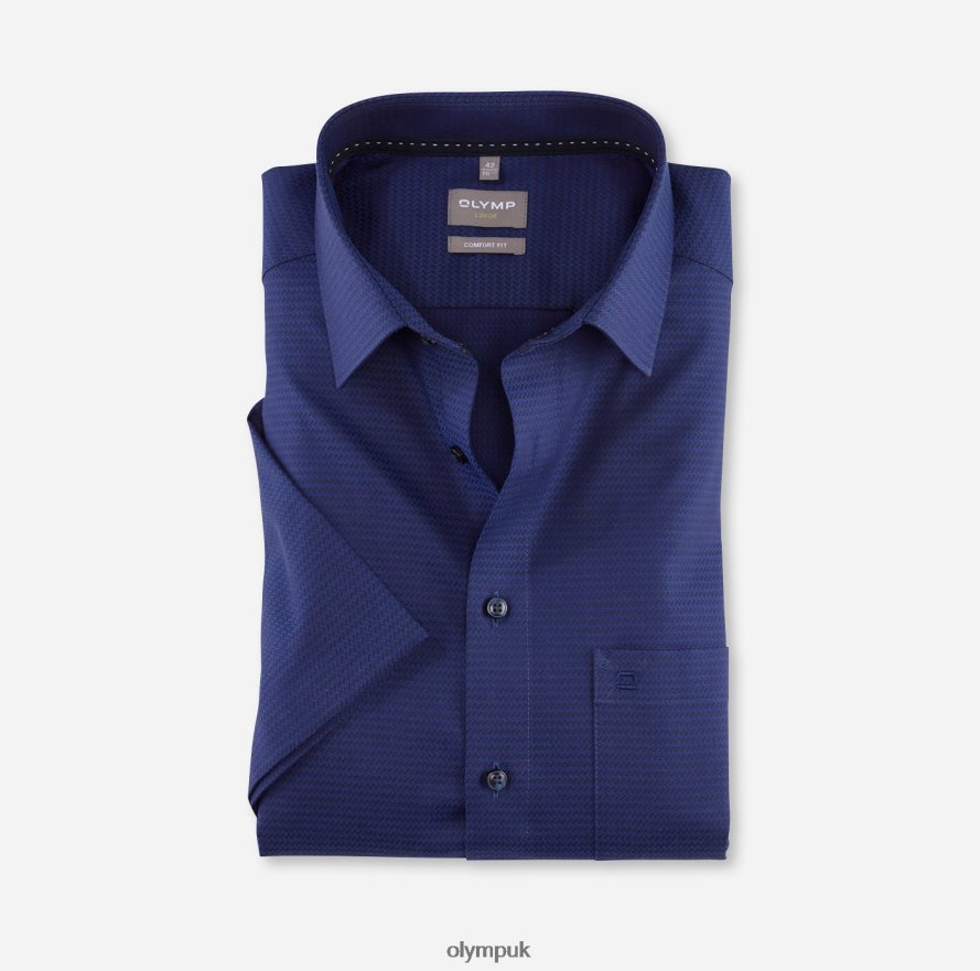 Clothing OLYMP Luxor Comfort Fit, Business Shirt, New Kent, Marine NZ22L1506
