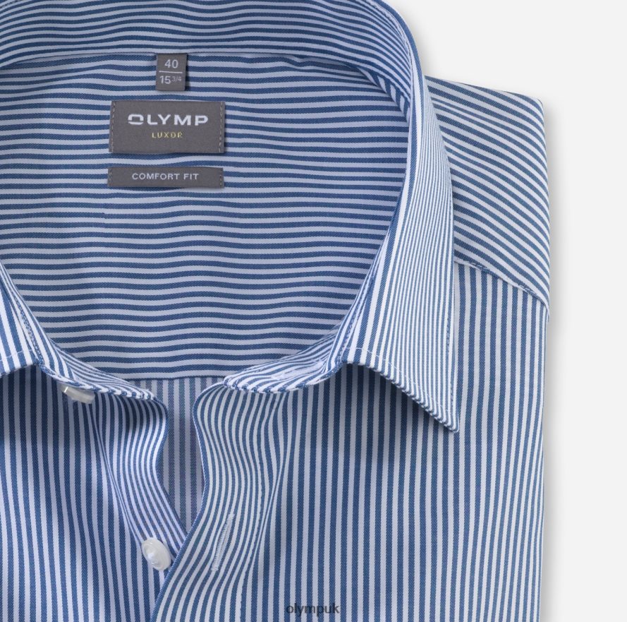 Clothing OLYMP Luxor Comfort Fit, Business Shirt, New Kent, Marine NZ22L1511