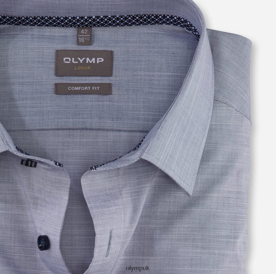 Clothing OLYMP Luxor Comfort Fit, Business Shirt, New Kent, Marine NZ22L1632