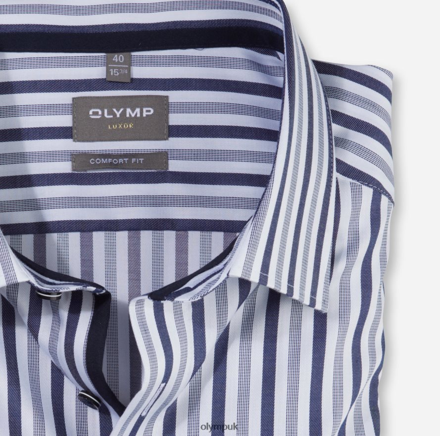 Clothing OLYMP Luxor Comfort Fit, Business Shirt, New Kent, Marine NZ22L1653