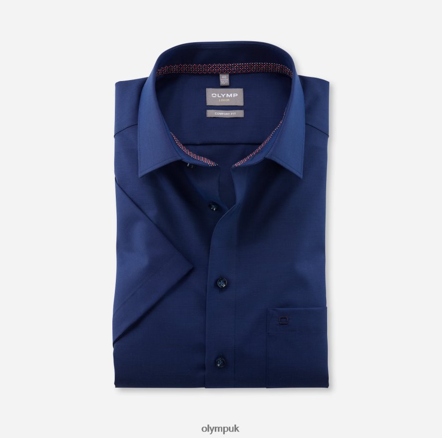 Clothing OLYMP Luxor Comfort Fit, Business Shirt, New Kent, Midnight Blue NZ22L1609