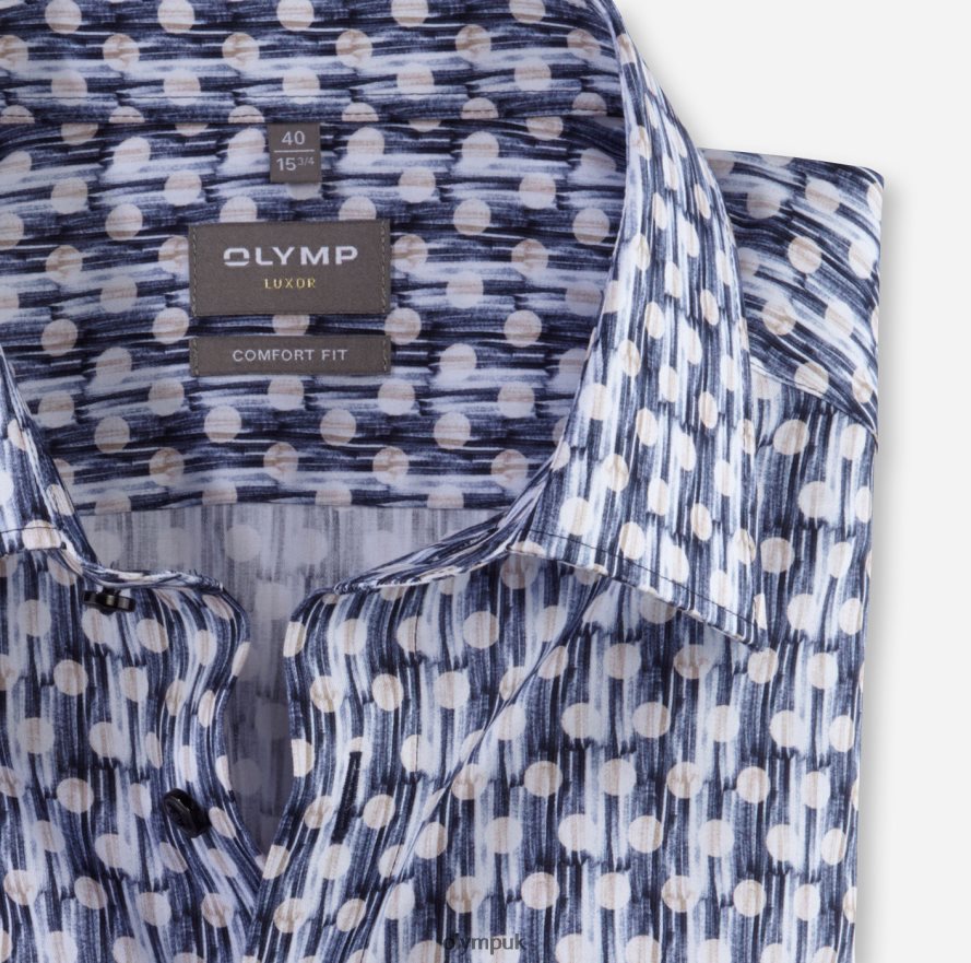 Clothing OLYMP Luxor Comfort Fit, Business Shirt, New Kent, Natural NZ22L1507