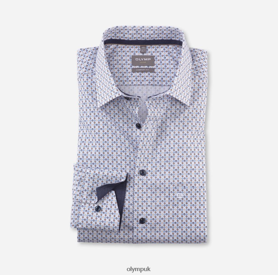 Clothing OLYMP Luxor Comfort Fit, Business Shirt, New Kent, Natural NZ22L1597