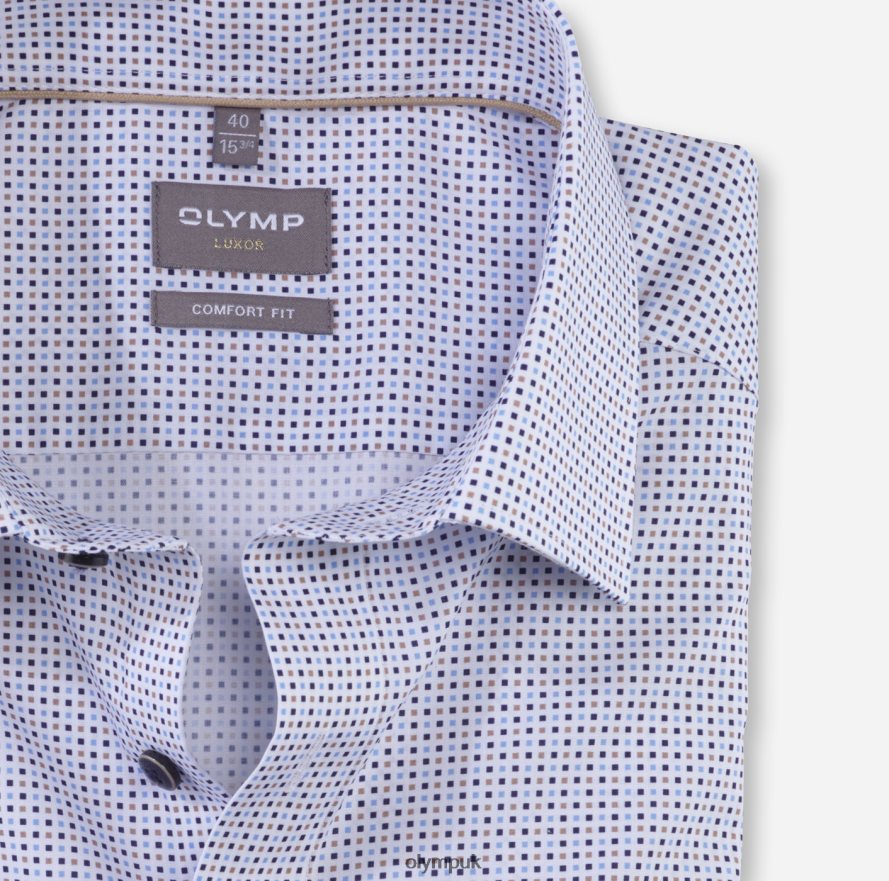 Clothing OLYMP Luxor Comfort Fit, Business Shirt, New Kent, Natural NZ22L1645