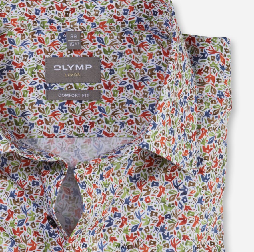 Clothing OLYMP Luxor Comfort Fit, Business Shirt, New Kent, Orange NZ22L1543