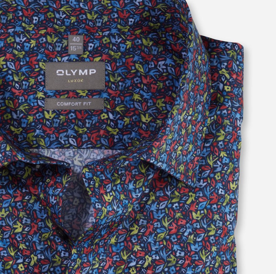 Clothing OLYMP Luxor Comfort Fit, Business Shirt, New Kent, Red NZ22L1503