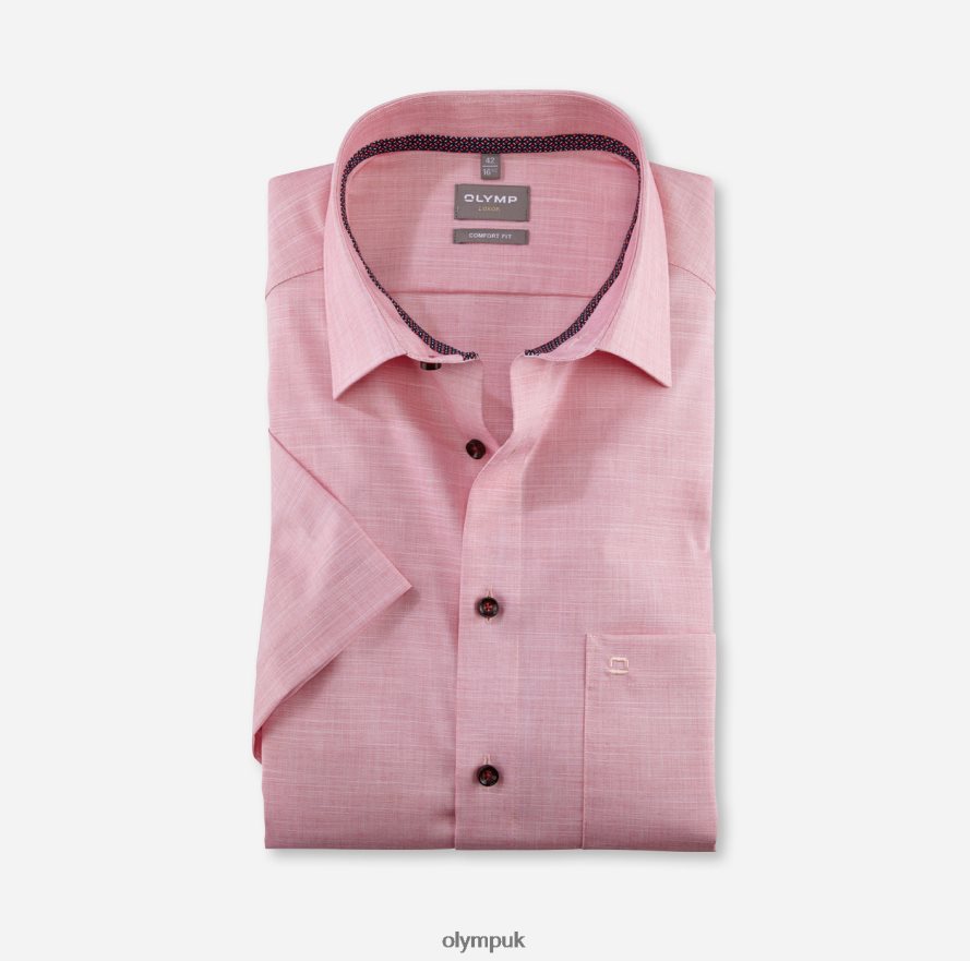 Clothing OLYMP Luxor Comfort Fit, Business Shirt, New Kent, Red NZ22L1629