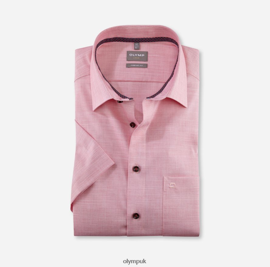 Clothing OLYMP Luxor Comfort Fit, Business Shirt, New Kent, Red NZ22L1659