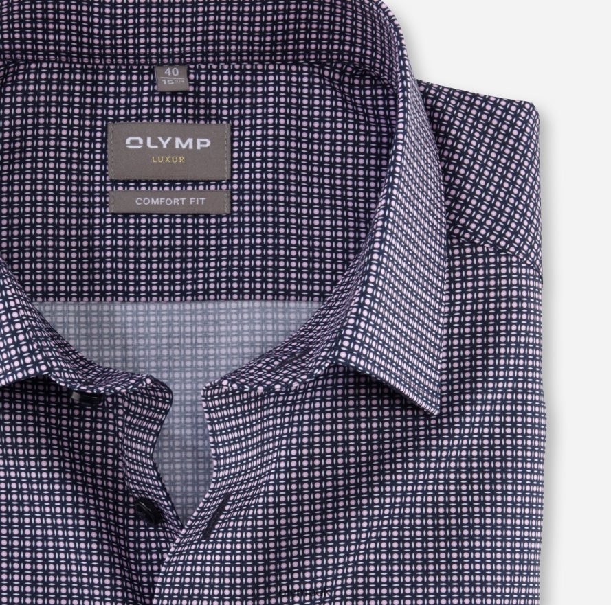 Clothing OLYMP Luxor Comfort Fit, Business Shirt, New Kent, Rose NZ22L1531